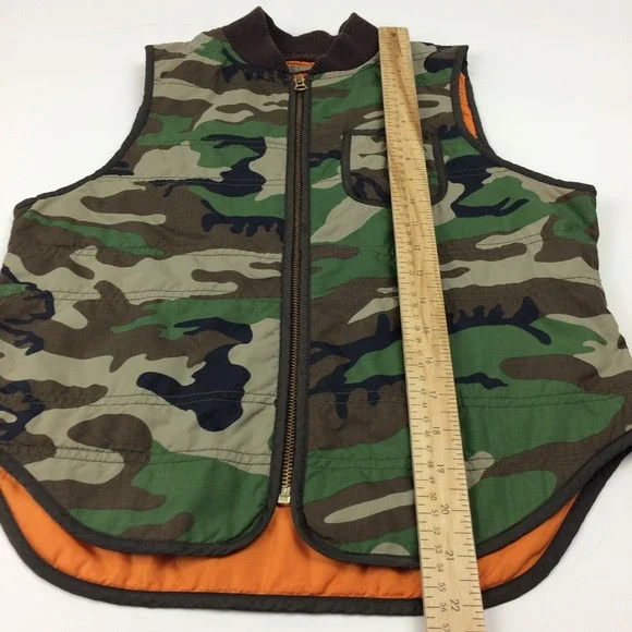 Denim Supply Ralph Lauren Vest Womens Medium Camo American Flag Lightweight USA - Picture 10 of 13